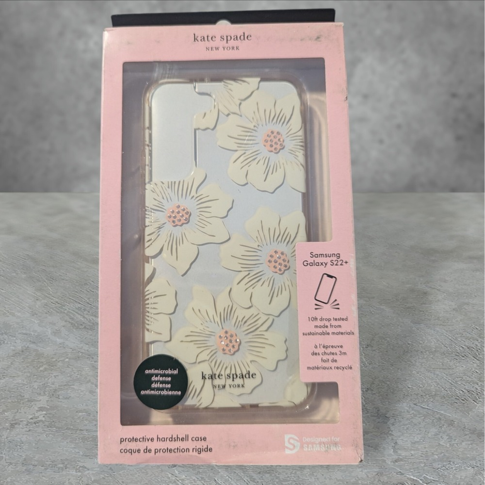Kate Spade Defensive Hardshell Case Samsung Galaxy‎ S22+ (Plus) Hollyhock Floral